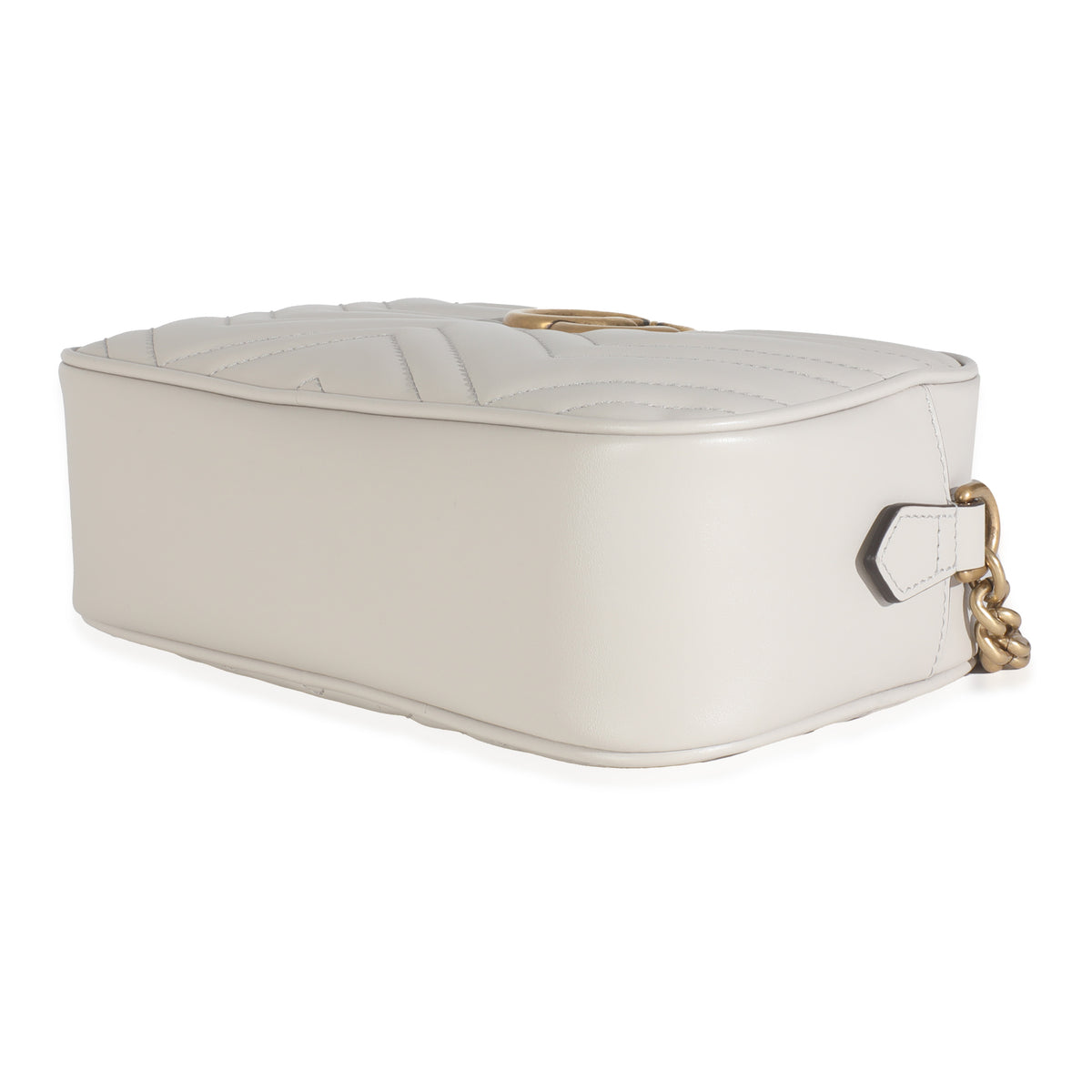 Light Grey Matelasse Calfskin Small GG Marmont