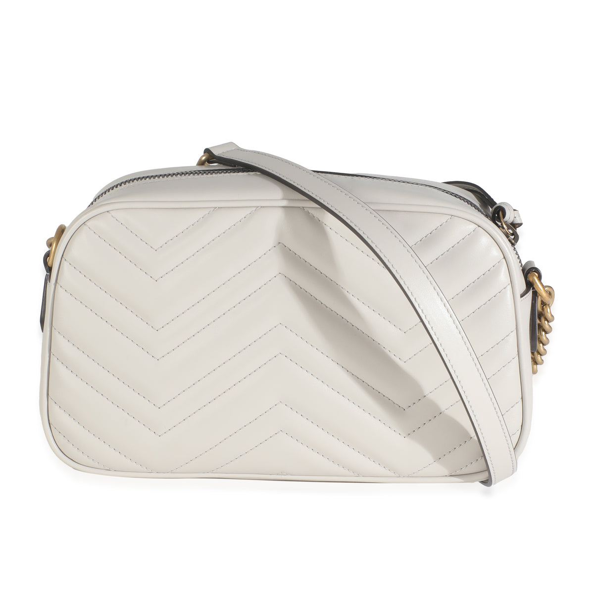 Light Grey Matelasse Calfskin Small GG Marmont