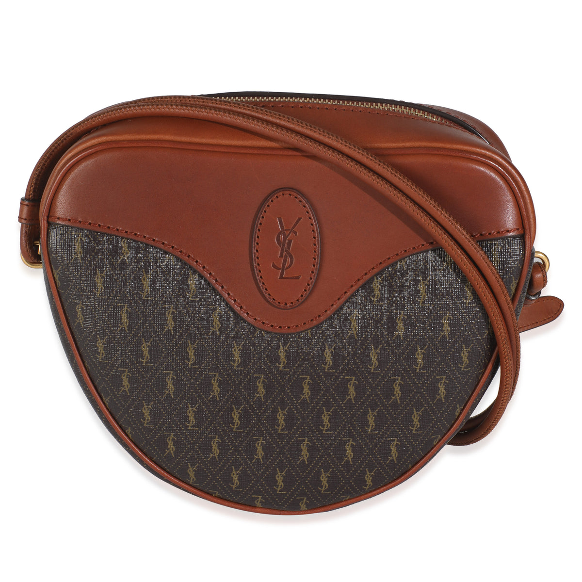 Brown Canvas Le Monogramme Cœur Heart Bag