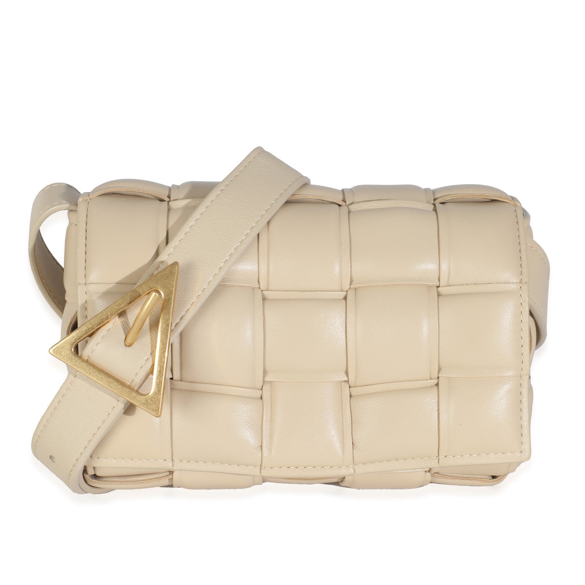 Beige Padded Nappa Mini Cassette