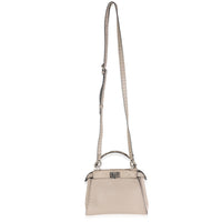 Python Grey Calfskin Selleria Mini Peekaboo