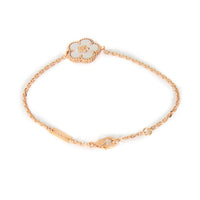 Rose Gold Mother Of Pearl Lucky Spring Plum Blossom Bracelet