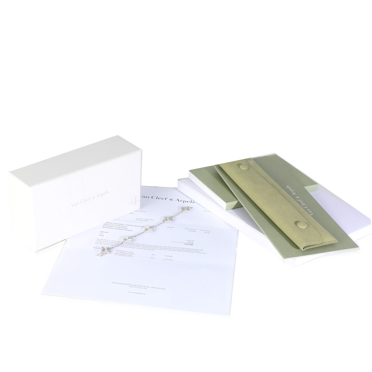 White Gold  Vintage Alhambra Bracelet