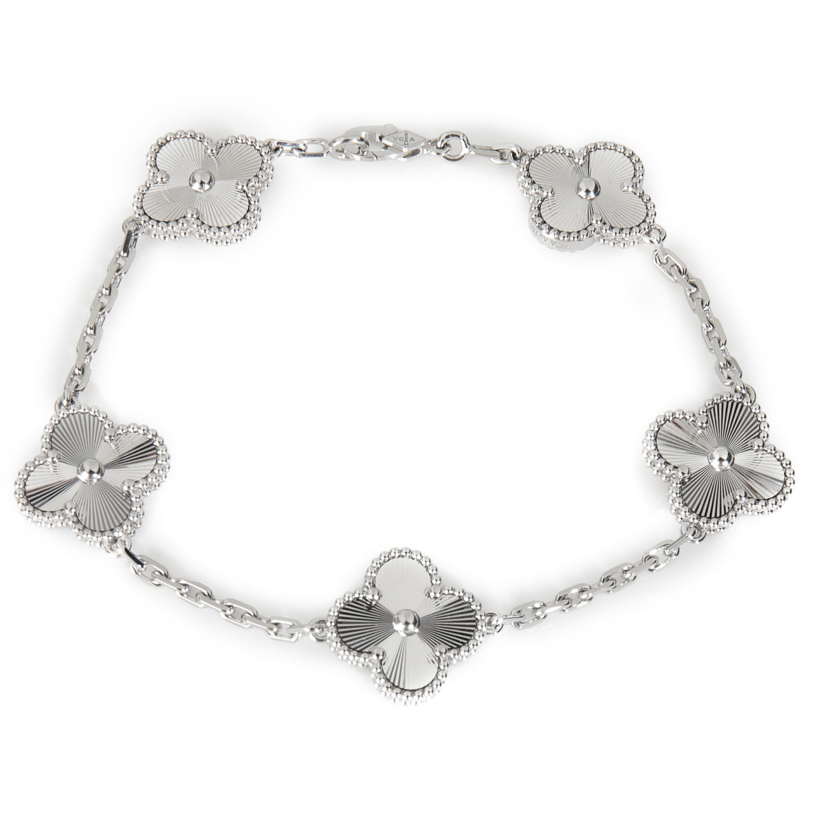 White Gold  Vintage Alhambra Bracelet