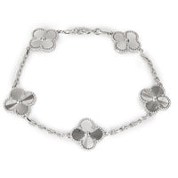 White Gold  Vintage Alhambra Bracelet