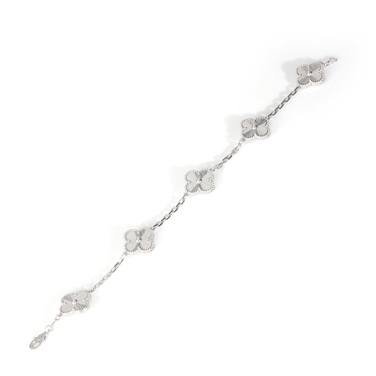 White Gold  Vintage Alhambra Bracelet