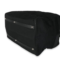 Black Tessuto Nylon Logo Plate Large Duffle Bag