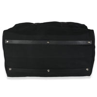 Black Tessuto Nylon Logo Plate Large Duffle Bag