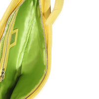 Yellow Lambskin Baguette Crossbody