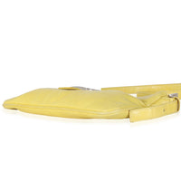 Yellow Lambskin Baguette Crossbody