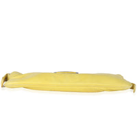 Yellow Lambskin Baguette Crossbody