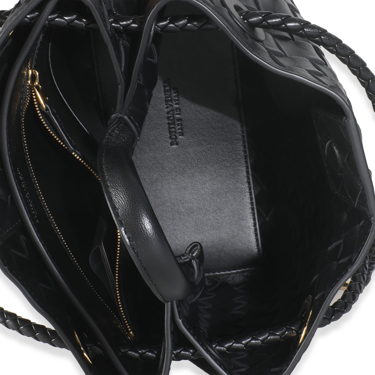 Black Nappa Intrecciato Small Andiamo