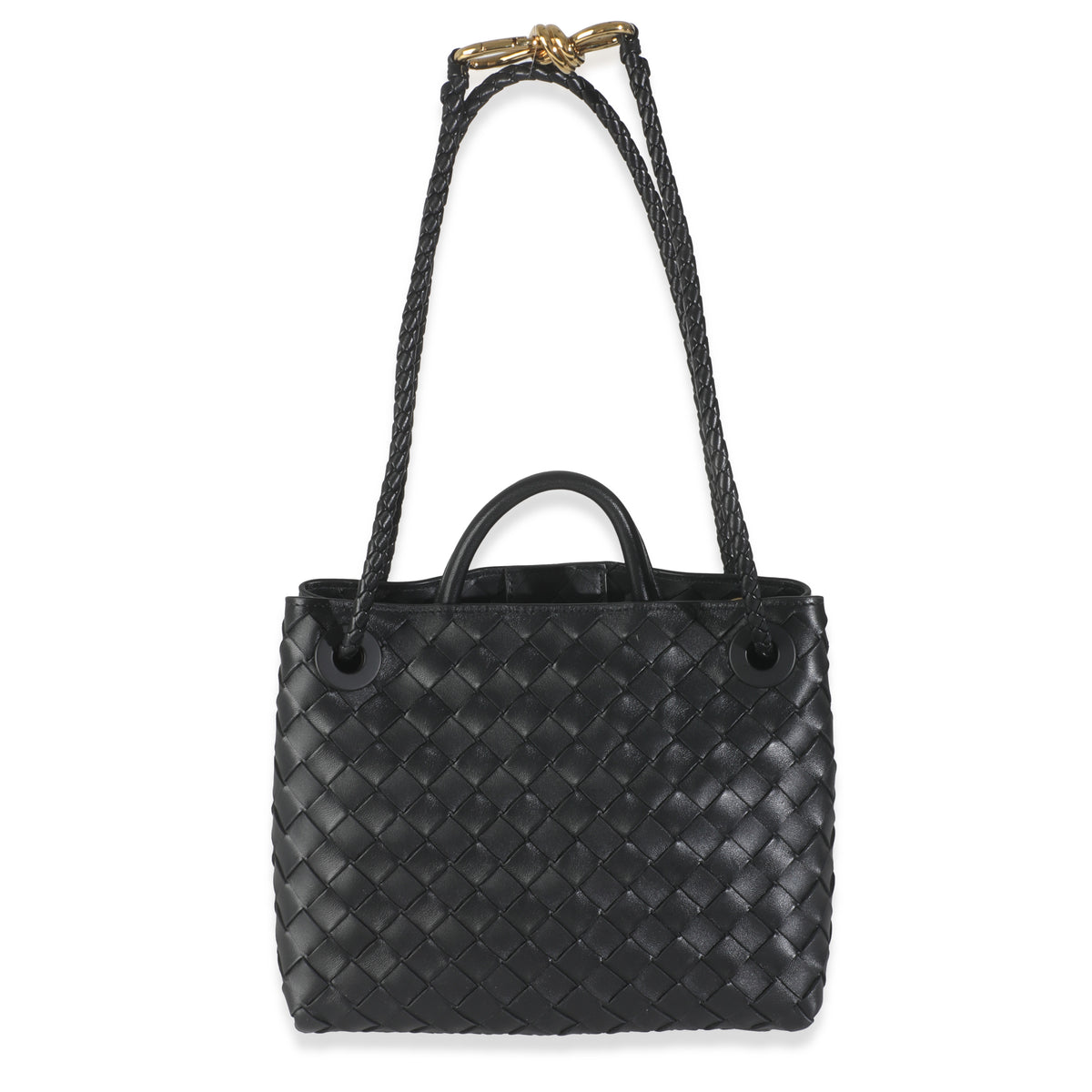 Black Nappa Intrecciato Small Andiamo