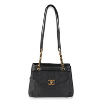 Vintage 24k Black Front Pocket Shoulder Bag