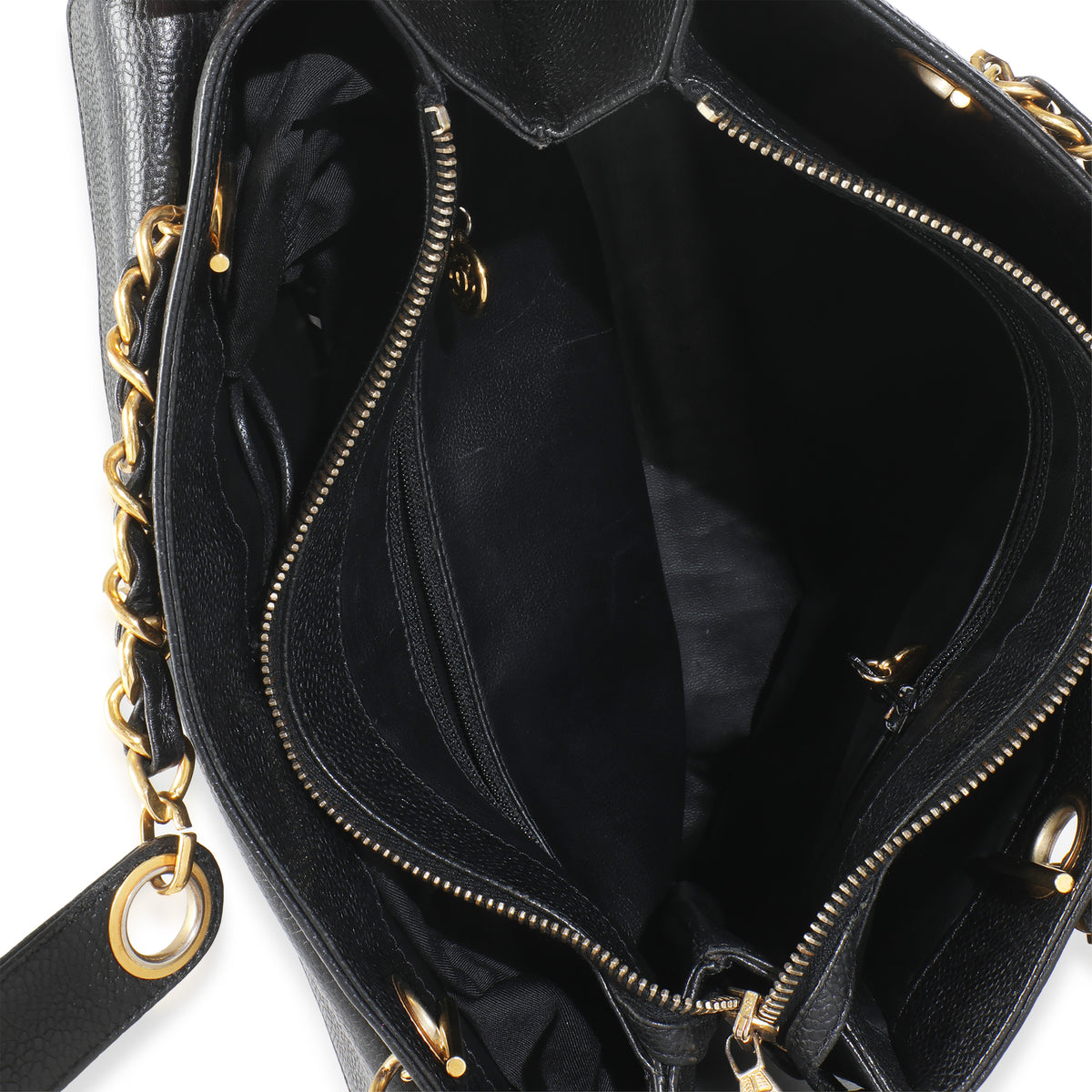 Vintage 24k Black Front Pocket Shoulder Bag