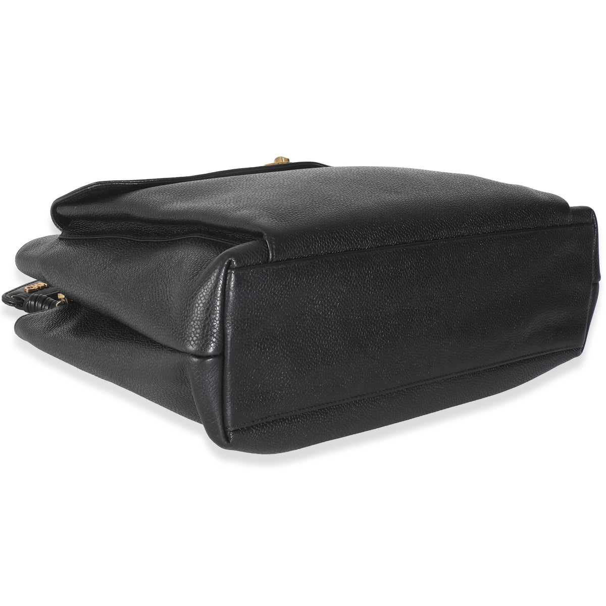 Vintage 24k Black Front Pocket Shoulder Bag