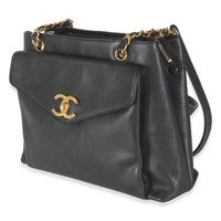 Vintage 24k Black Front Pocket Shoulder Bag