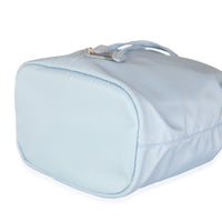 Light Blue Re-Nylon Drawstring Bucket Pouch