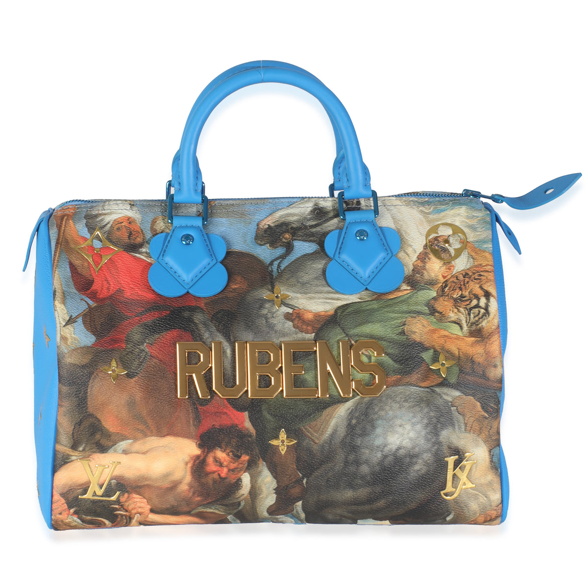 x Jeff Koons Multicolor Canvas Masters Collection Rubens Speedy 3