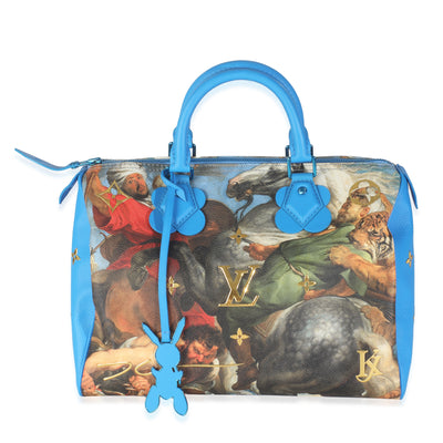 x Jeff Koons Multicolor Canvas Masters Collection Rubens Speedy 3