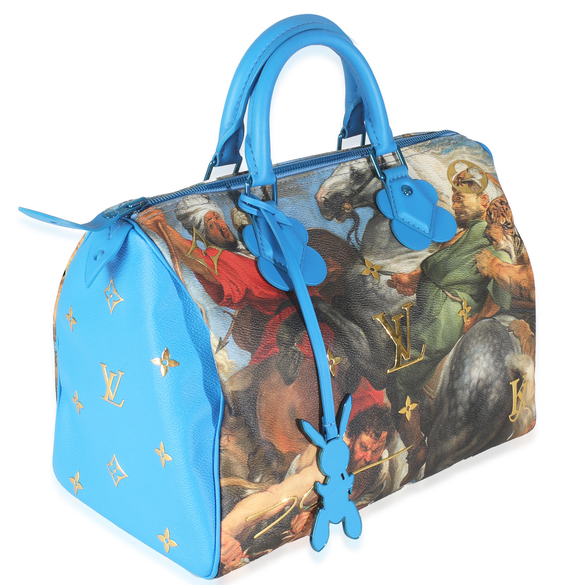 x Jeff Koons Multicolor Canvas Masters Collection Rubens Speedy 3