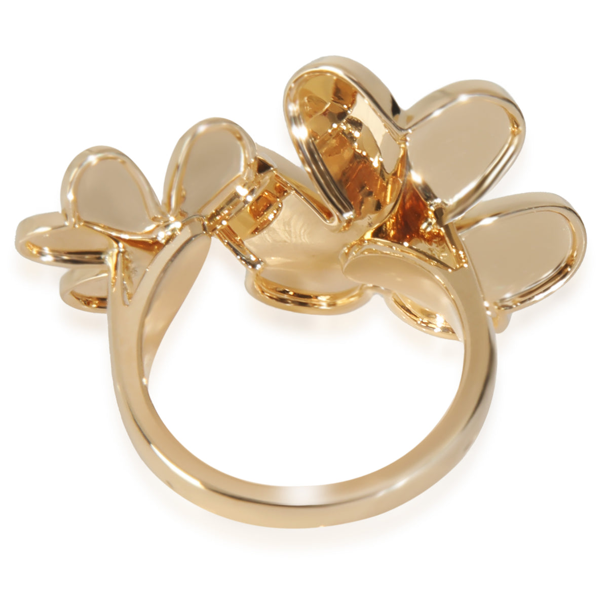 Yellow Gold Diamond Frivole Between The Finger Ring