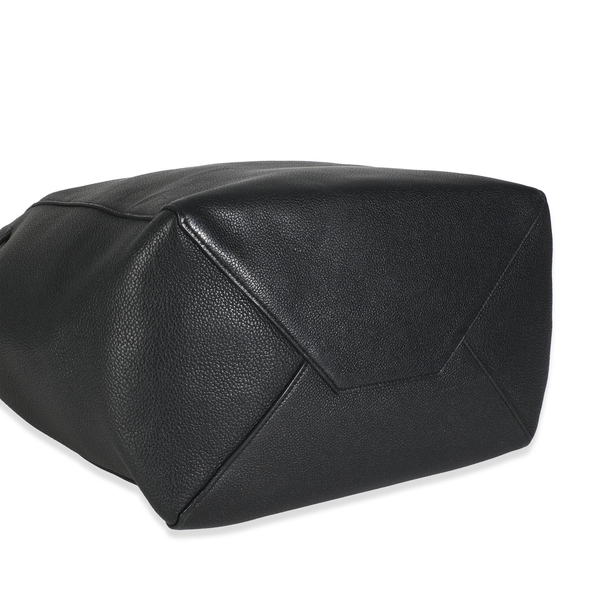 Black Calfskin Phantom Cabas Tote