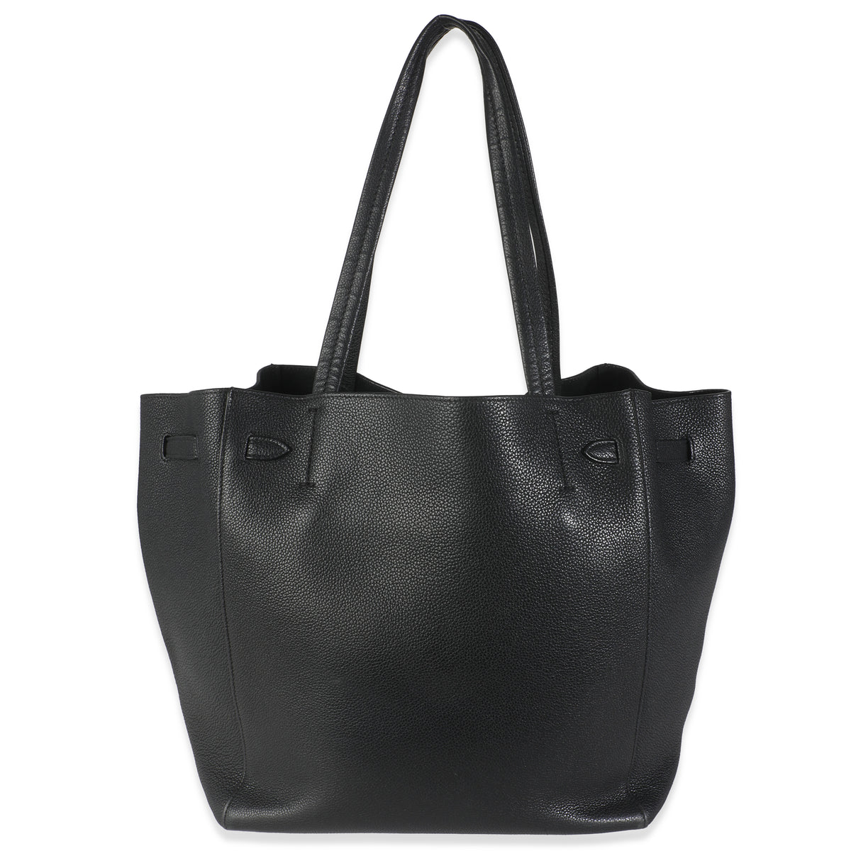 Black Calfskin Phantom Cabas Tote