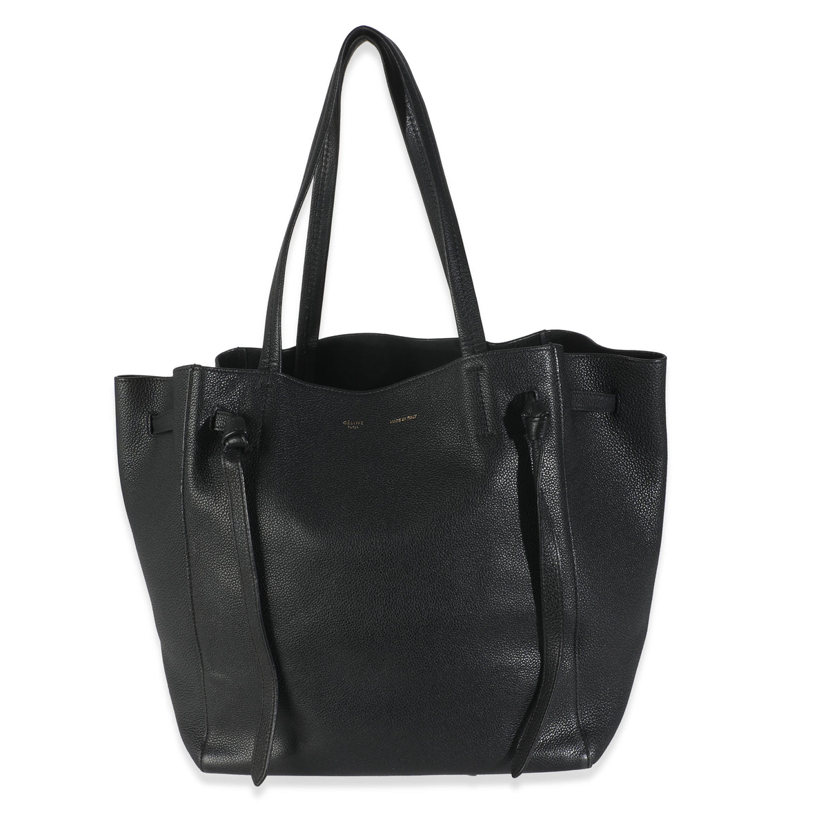 Black Calfskin Phantom Cabas Tote