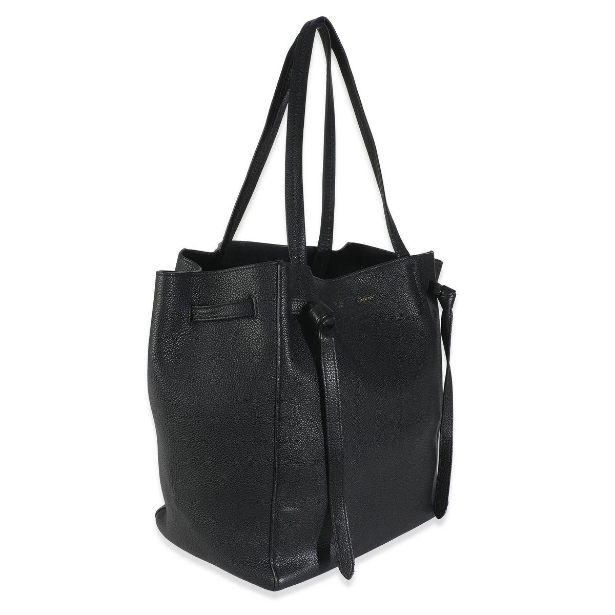 Black Calfskin Phantom Cabas Tote