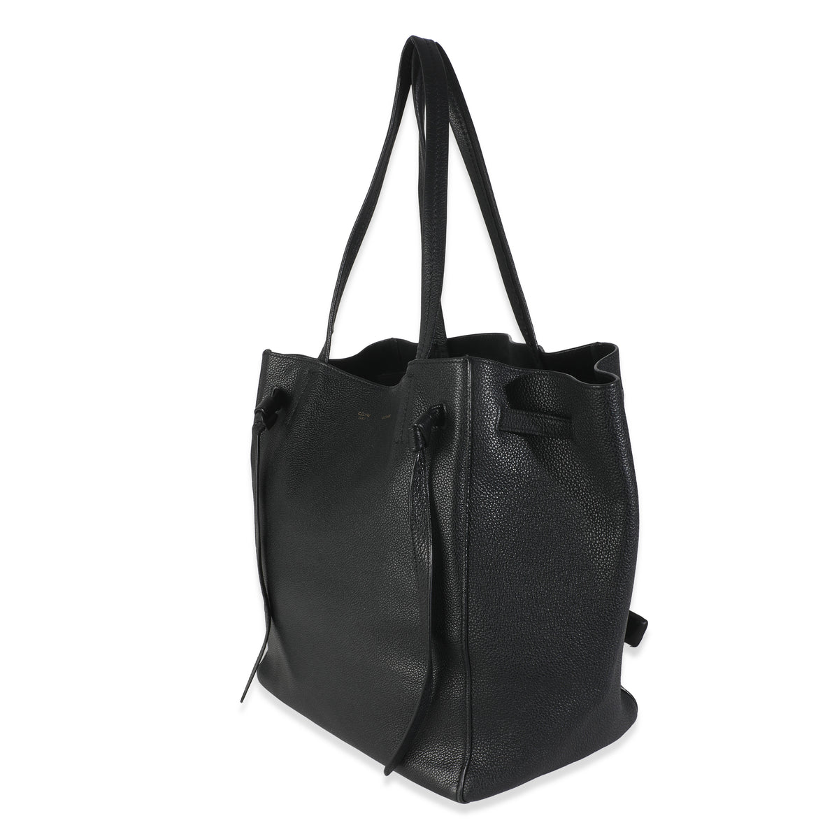 Black Calfskin Phantom Cabas Tote
