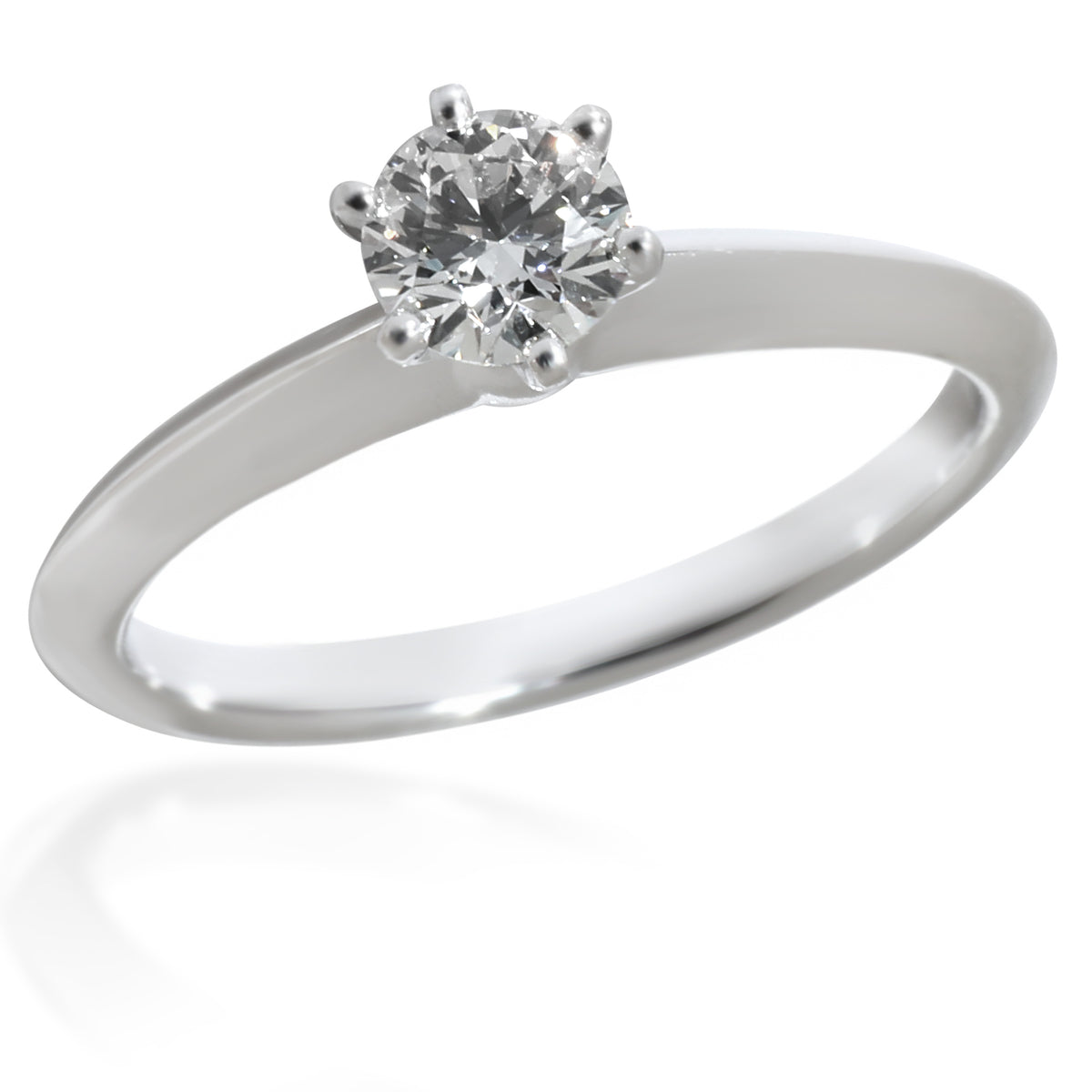 0.39 ct Round Brilliant Diamond Tiffany Solitaire Engagement Ring