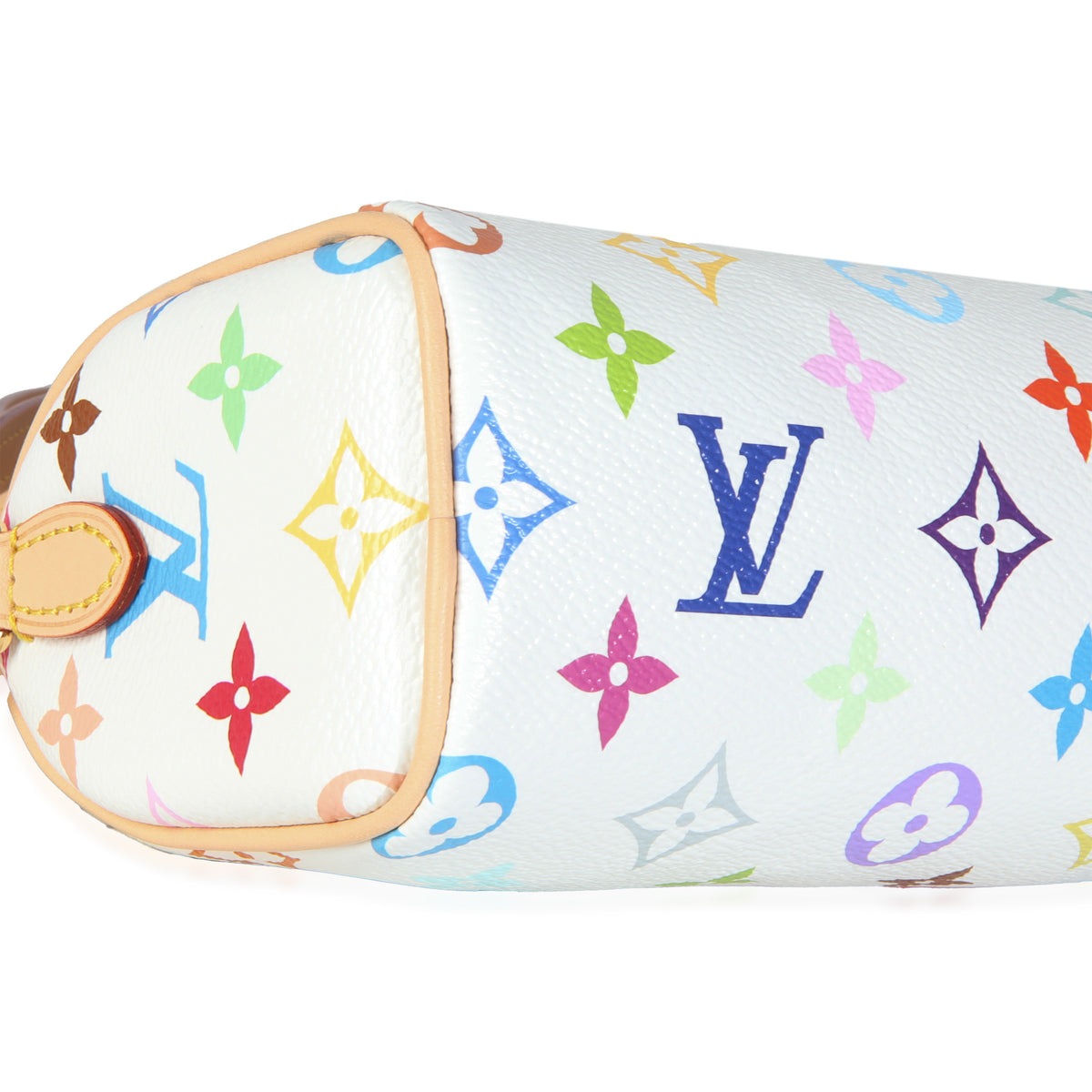 x TM White Monogram Multicolor Nano Speedy NM