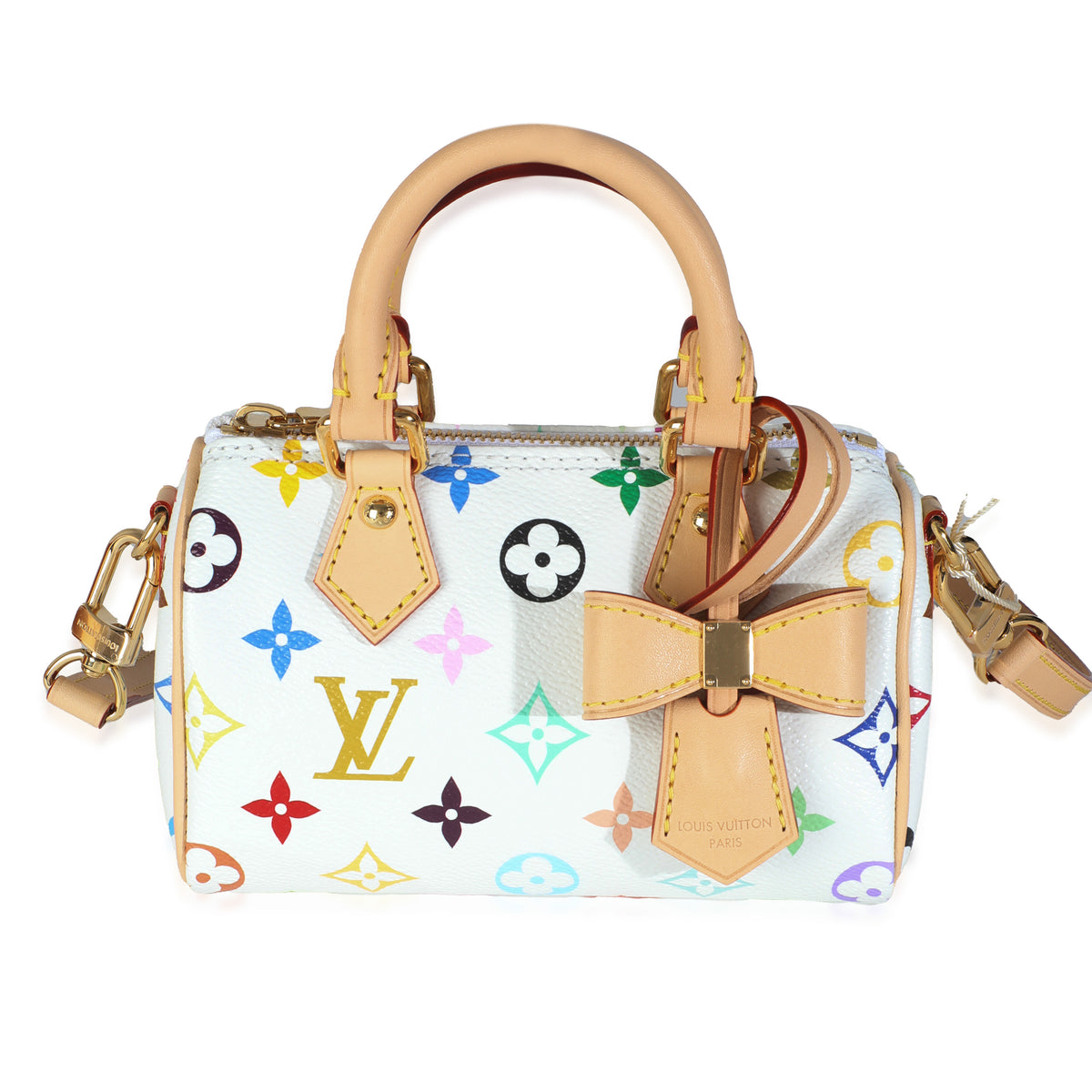 x TM White Monogram Multicolor Nano Speedy NM