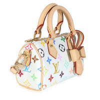 x TM White Monogram Multicolor Nano Speedy NM