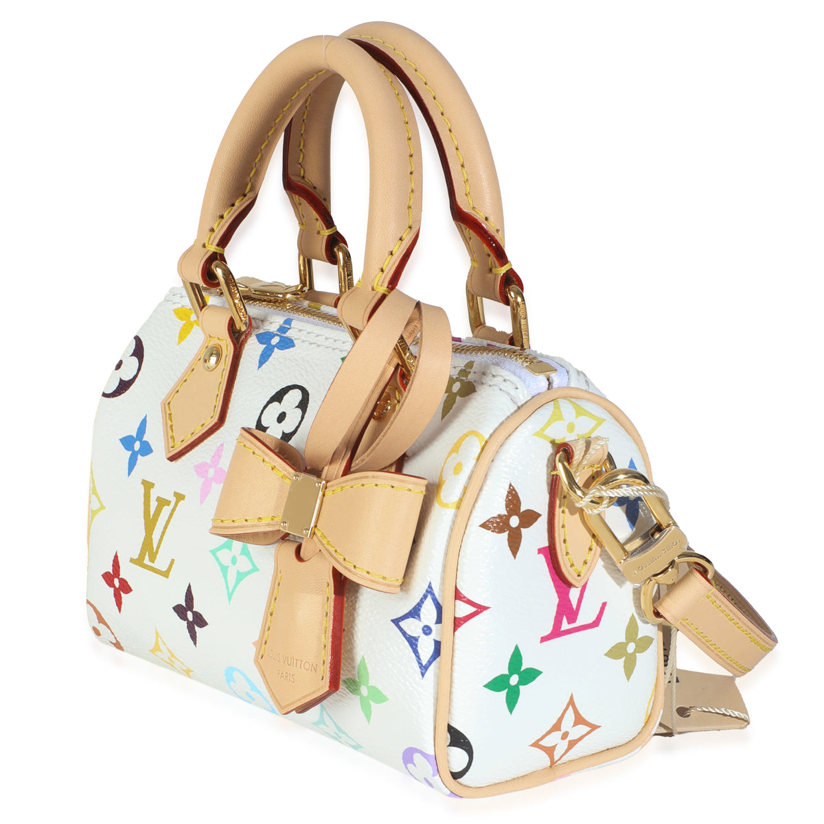 x TM White Monogram Multicolor Nano Speedy NM