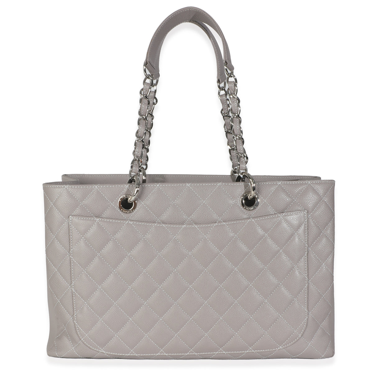 12A Grey Quilted Caviar XL Grand Shopping Tote