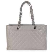 12A Grey Quilted Caviar XL Grand Shopping Tote