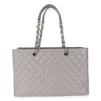 12A Grey Quilted Caviar XL Grand Shopping Tote
