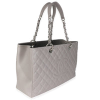 12A Grey Quilted Caviar XL Grand Shopping Tote