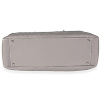 12A Grey Quilted Caviar XL Grand Shopping Tote
