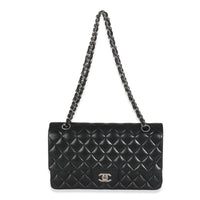 Black Quilted Lambskin Medium Classic Double Flap Bag