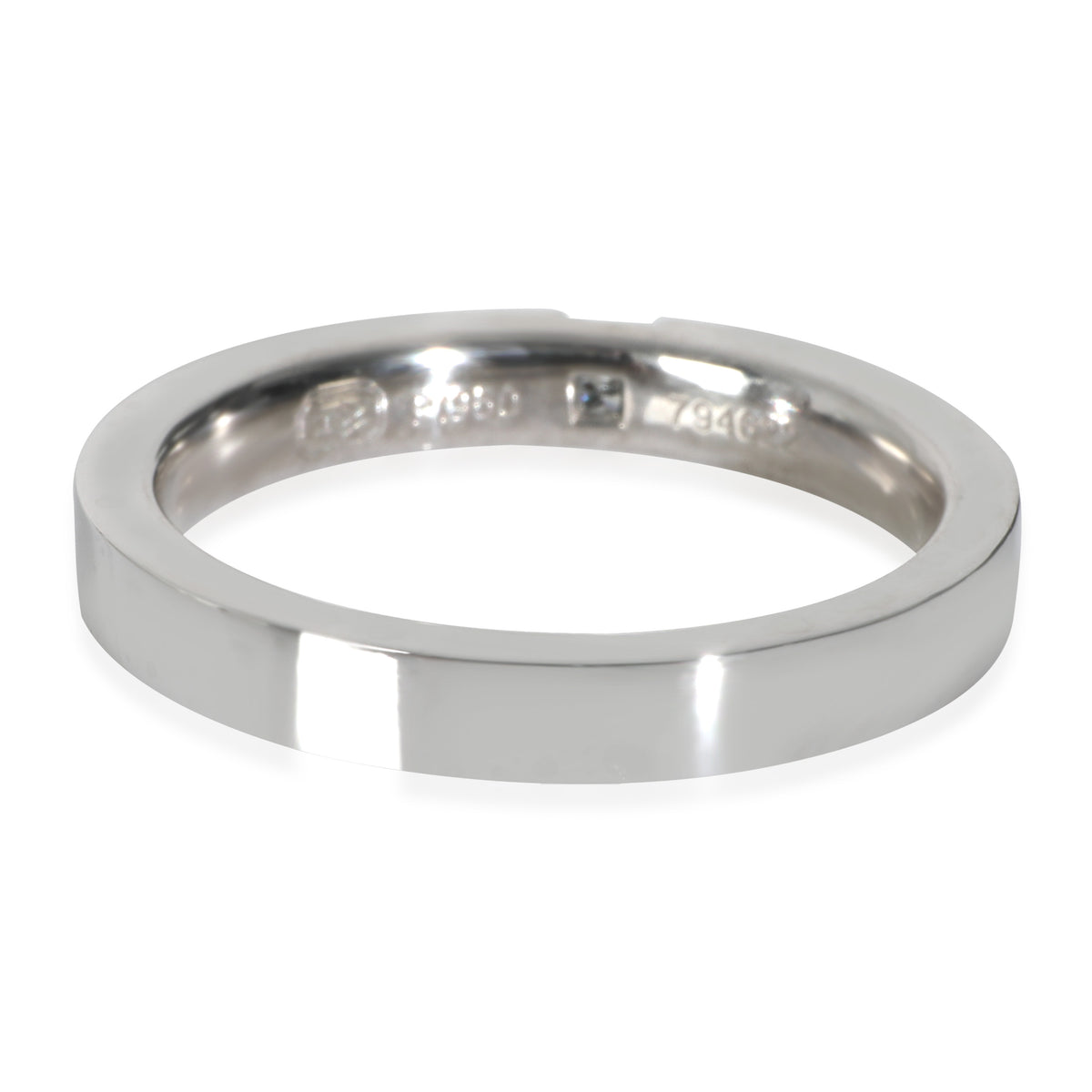 Platinum Diamond Princess Cut Single Diamond Wedding Band