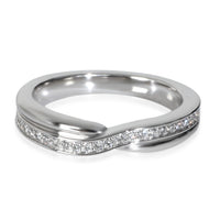 Platinum Diamond Tryst Single Row Pave Diamond Band