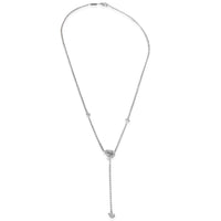 White Gold Diamond Happy Diamond Lariat Necklace