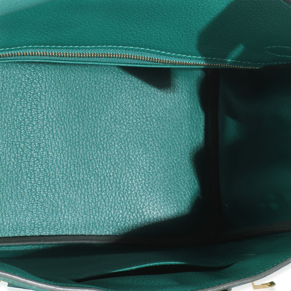 Malachite Togo Birkin 25 GHW