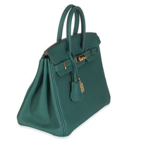 Malachite Togo Birkin 25 GHW