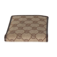 Beige Brown GG Canvas Bi Fold Wallet