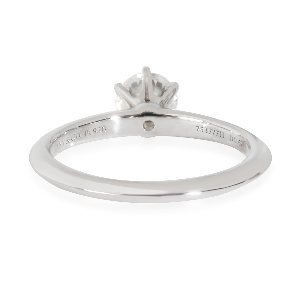 0.62 ct Round Brilliant Diamond Tiffany Solitaire Engagement Ring