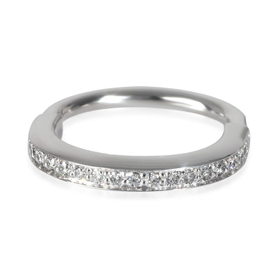 White Gold Diamond Lock Ring